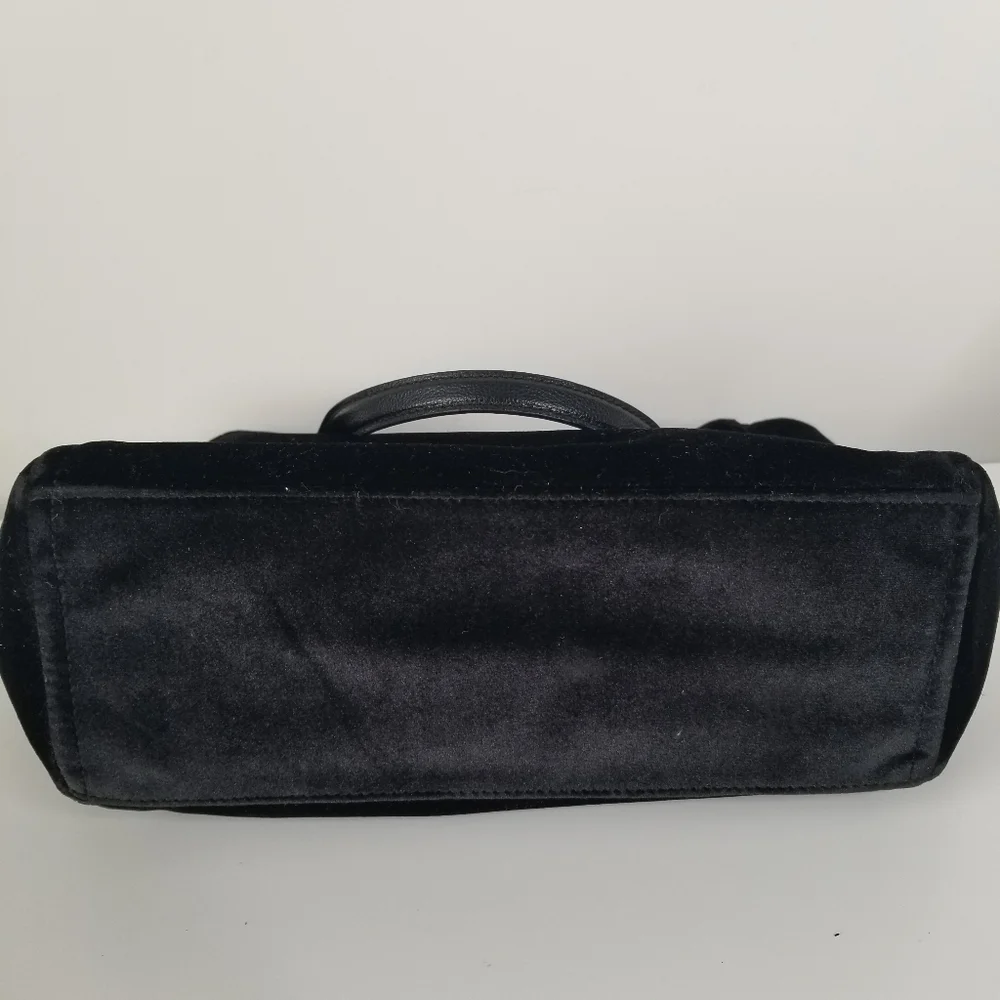Kate Spade Black Velvet Mini Kona Satchel